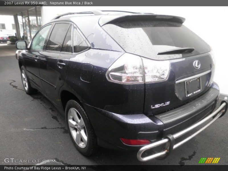 Neptune Blue Mica / Black 2007 Lexus RX 350 AWD