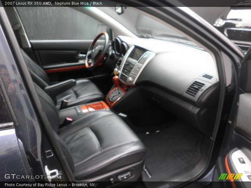 Neptune Blue Mica / Black 2007 Lexus RX 350 AWD