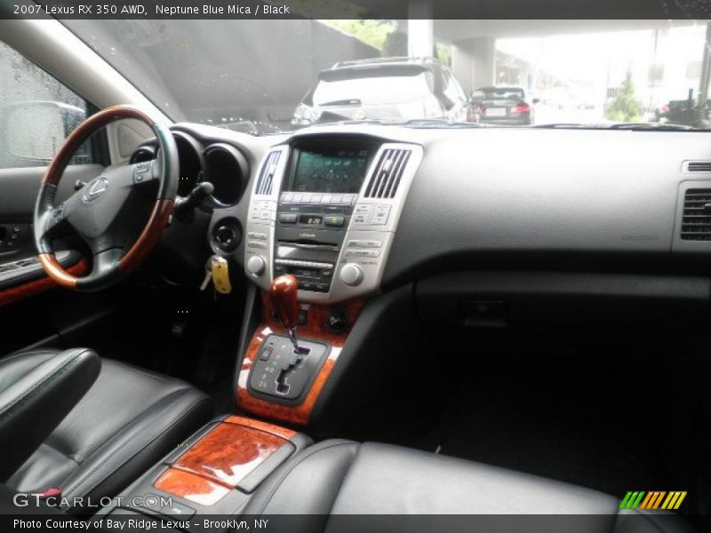 Neptune Blue Mica / Black 2007 Lexus RX 350 AWD