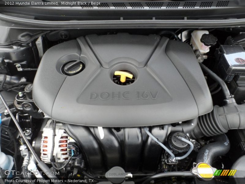  2012 Elantra Limited Engine - 2.0 Liter DOHC 16-Valve D-CVVT 4 Cylinder