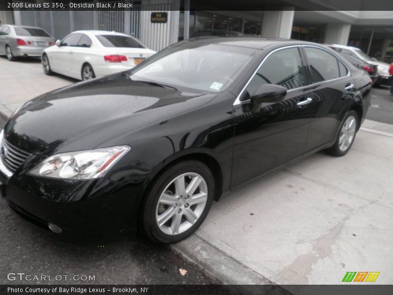 Obsidian Black / Black 2008 Lexus ES 350