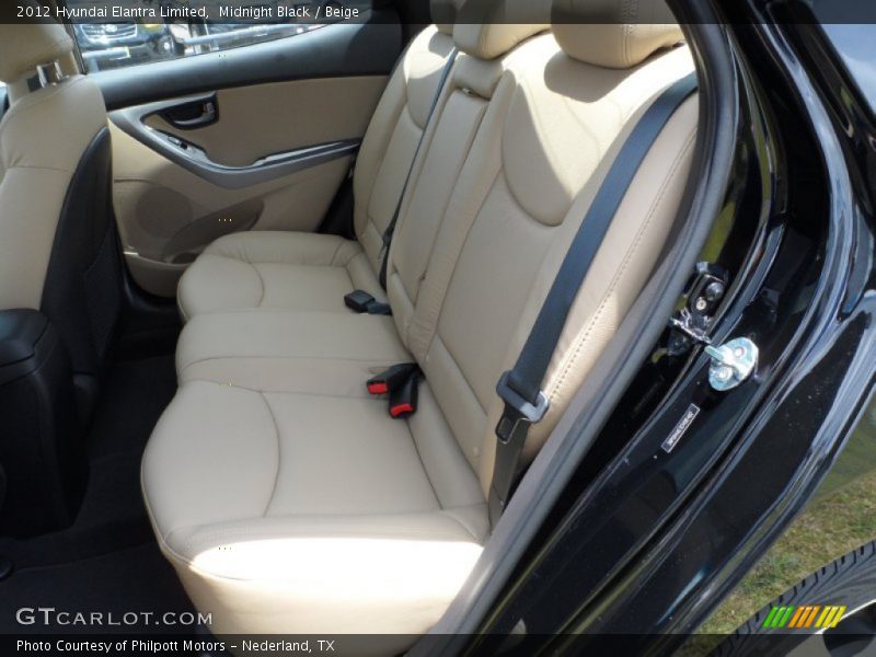  2012 Elantra Limited Beige Interior