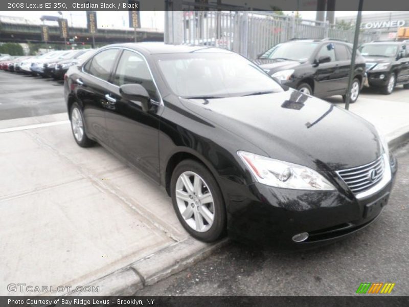 Obsidian Black / Black 2008 Lexus ES 350