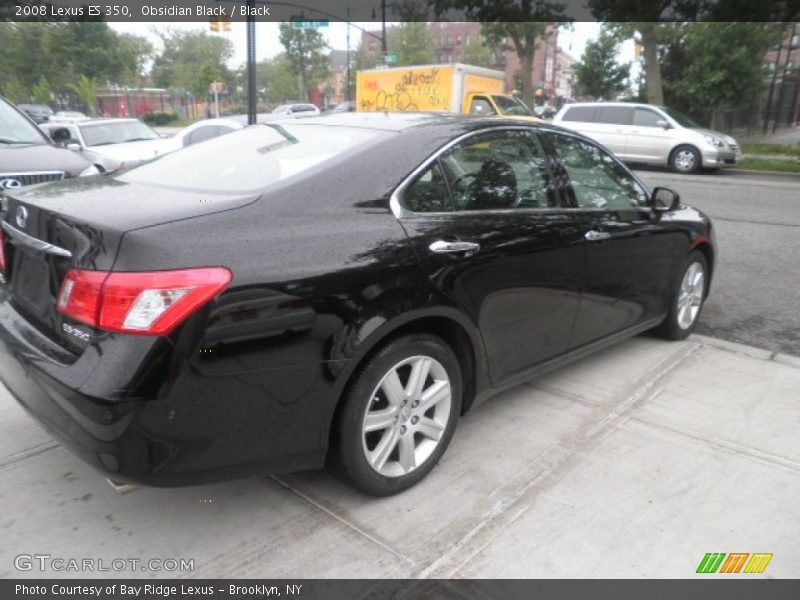 Obsidian Black / Black 2008 Lexus ES 350