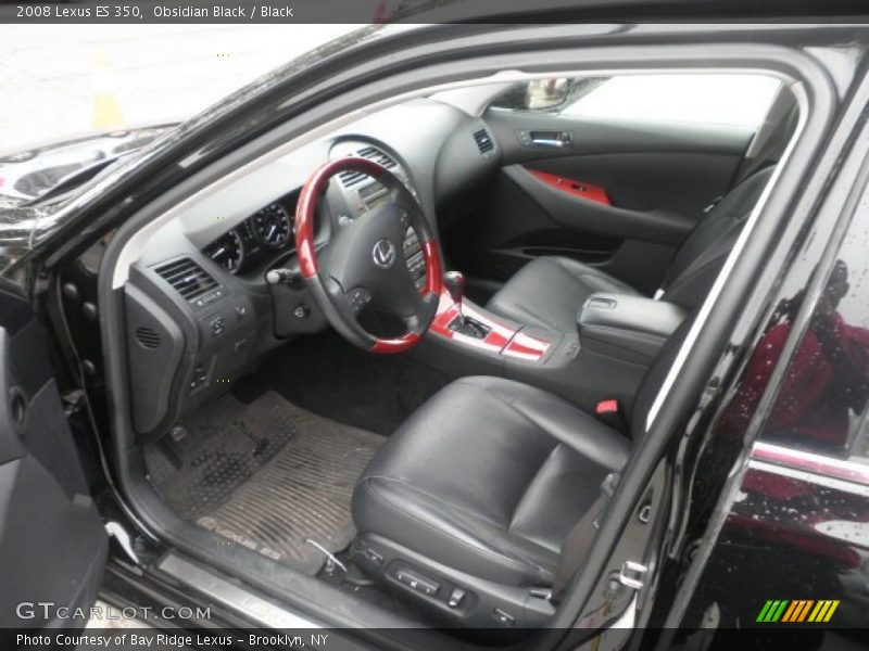 Obsidian Black / Black 2008 Lexus ES 350