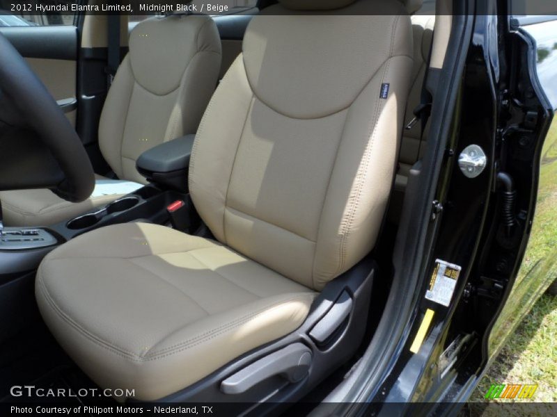  2012 Elantra Limited Beige Interior