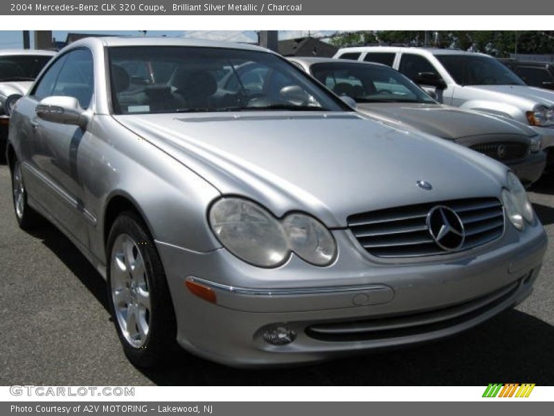 Brilliant Silver Metallic / Charcoal 2004 Mercedes-Benz CLK 320 Coupe