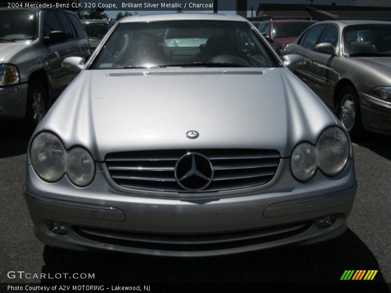 Brilliant Silver Metallic / Charcoal 2004 Mercedes-Benz CLK 320 Coupe