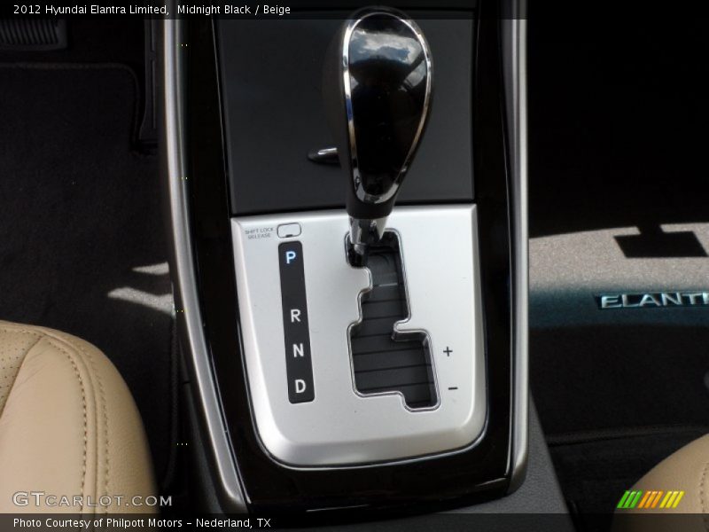  2012 Elantra Limited 6 Speed Shiftronic Automatic Shifter