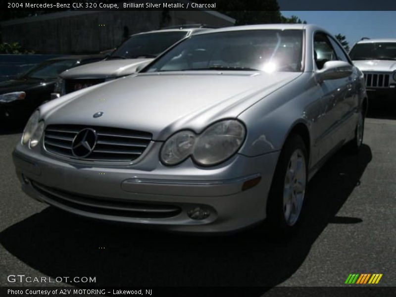 Brilliant Silver Metallic / Charcoal 2004 Mercedes-Benz CLK 320 Coupe