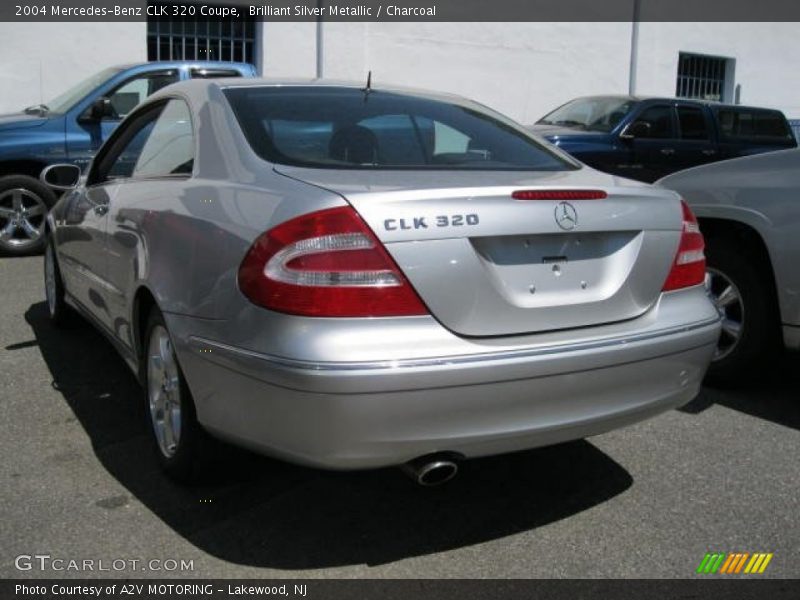 Brilliant Silver Metallic / Charcoal 2004 Mercedes-Benz CLK 320 Coupe