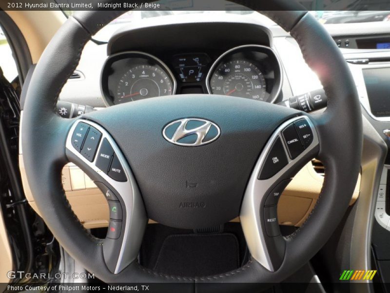  2012 Elantra Limited Steering Wheel