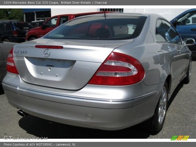 Brilliant Silver Metallic / Charcoal 2004 Mercedes-Benz CLK 320 Coupe