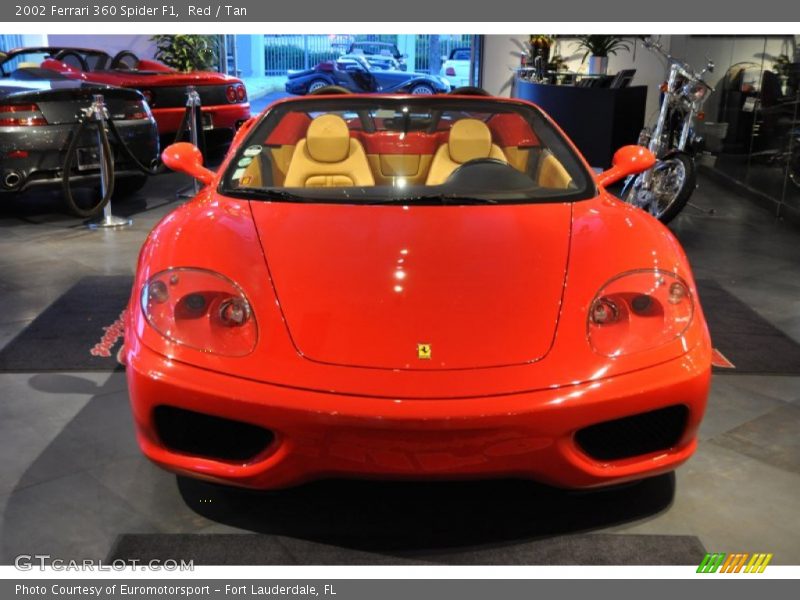 Red / Tan 2002 Ferrari 360 Spider F1