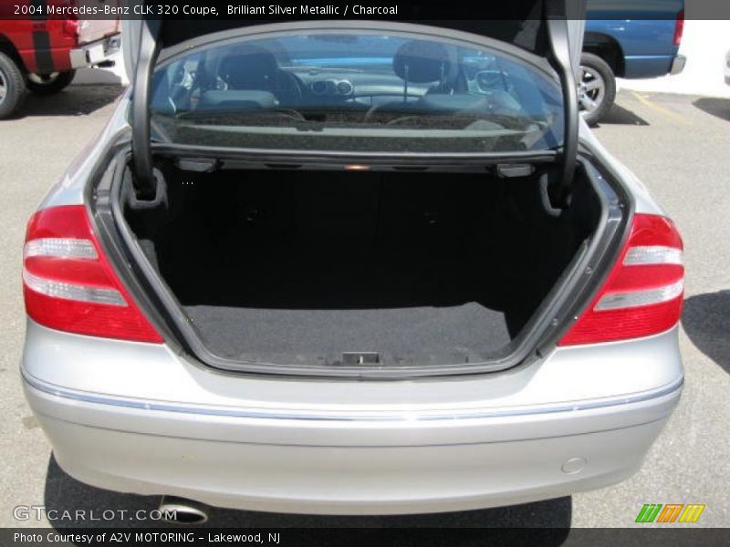 Brilliant Silver Metallic / Charcoal 2004 Mercedes-Benz CLK 320 Coupe