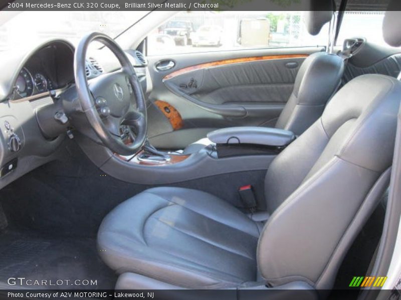Brilliant Silver Metallic / Charcoal 2004 Mercedes-Benz CLK 320 Coupe