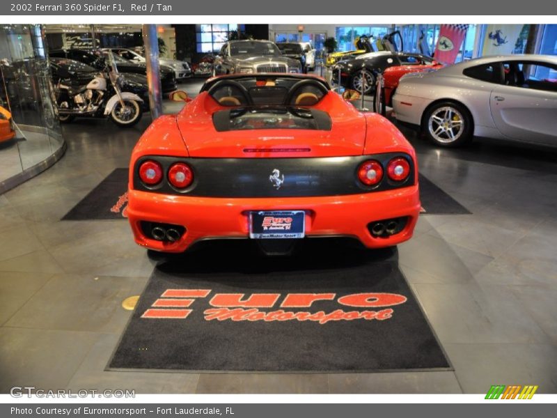 Red / Tan 2002 Ferrari 360 Spider F1