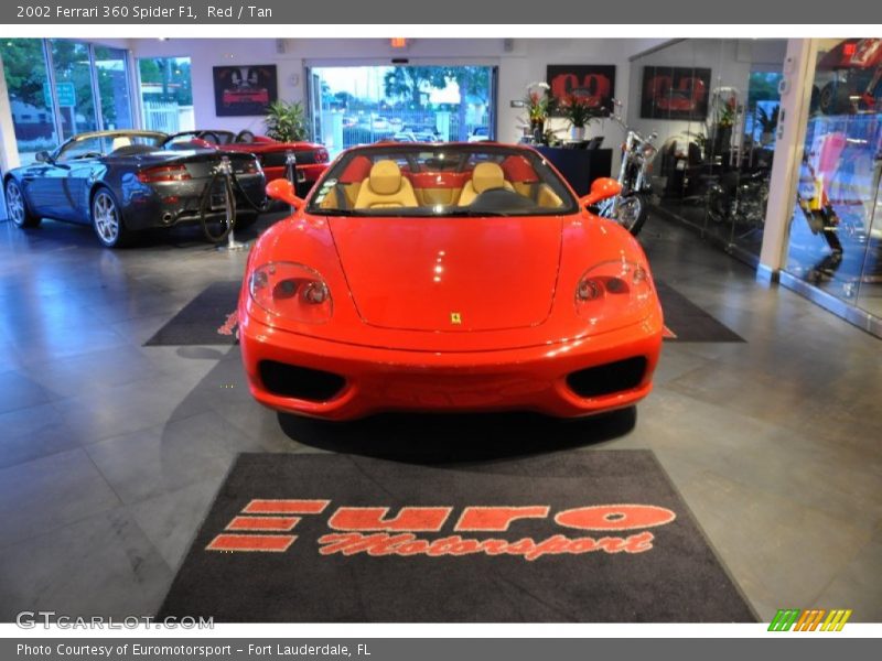 Red / Tan 2002 Ferrari 360 Spider F1