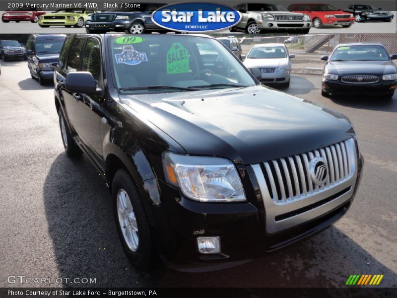 Black / Stone 2009 Mercury Mariner V6 4WD