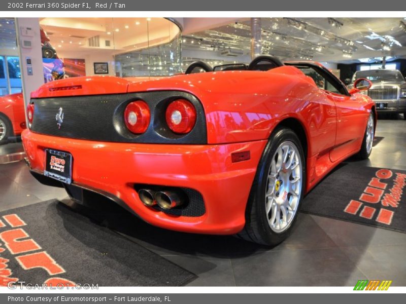 Red / Tan 2002 Ferrari 360 Spider F1