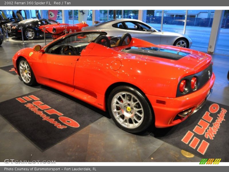 Red / Tan 2002 Ferrari 360 Spider F1