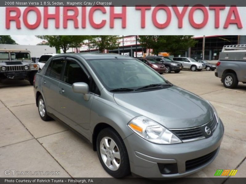 Magnetic Gray / Charcoal 2008 Nissan Versa 1.8 SL Sedan