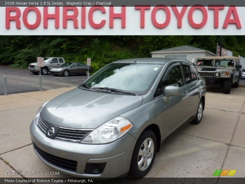 Magnetic Gray / Charcoal 2008 Nissan Versa 1.8 SL Sedan