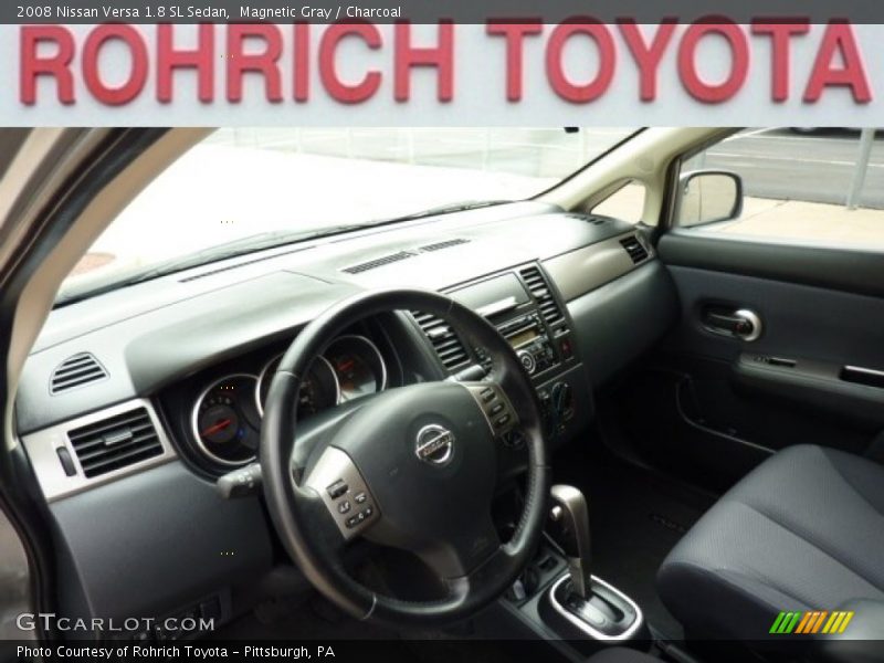 Magnetic Gray / Charcoal 2008 Nissan Versa 1.8 SL Sedan