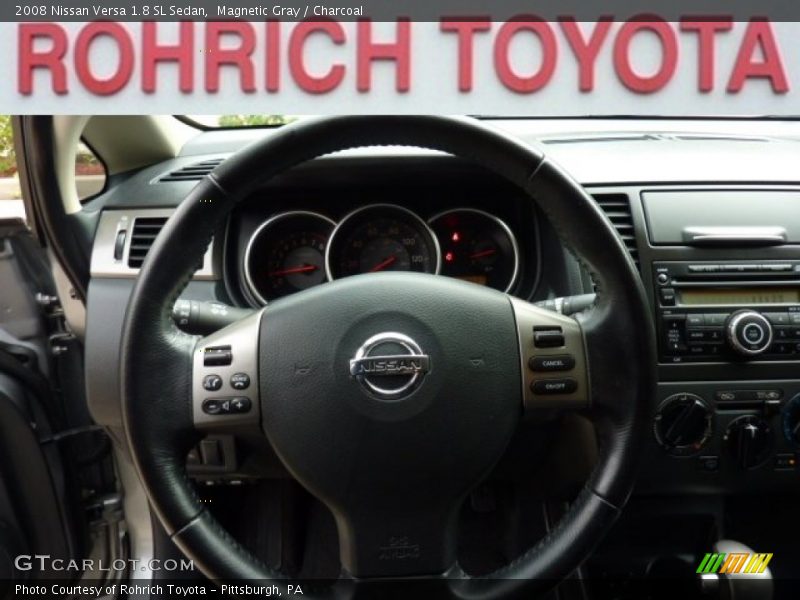 Magnetic Gray / Charcoal 2008 Nissan Versa 1.8 SL Sedan