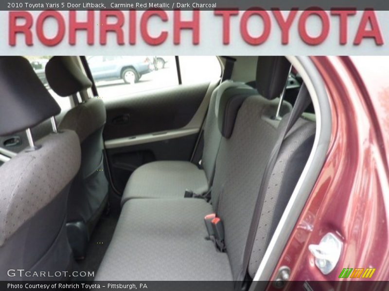 Carmine Red Metallic / Dark Charcoal 2010 Toyota Yaris 5 Door Liftback