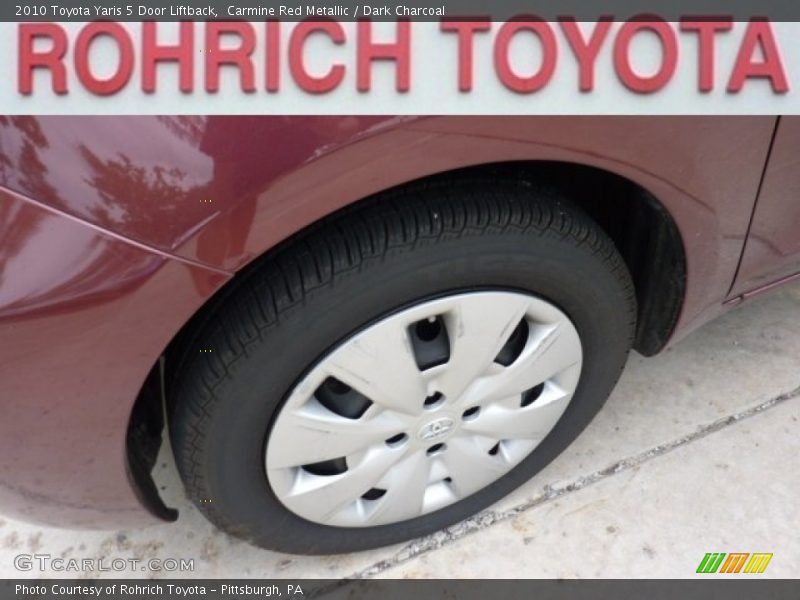 Carmine Red Metallic / Dark Charcoal 2010 Toyota Yaris 5 Door Liftback
