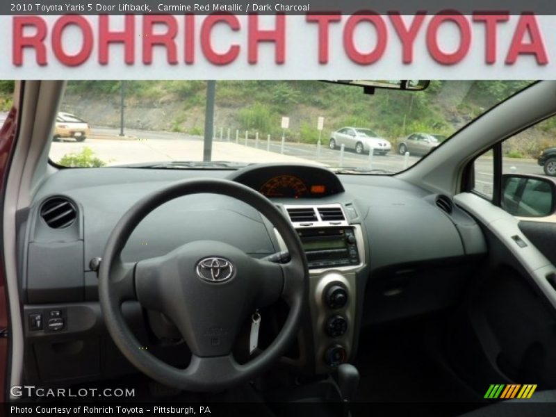 Carmine Red Metallic / Dark Charcoal 2010 Toyota Yaris 5 Door Liftback