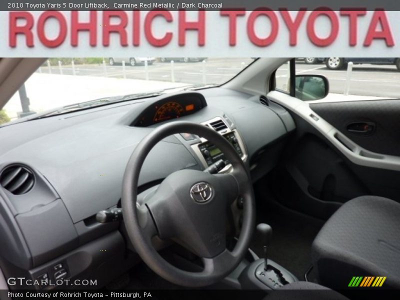 Carmine Red Metallic / Dark Charcoal 2010 Toyota Yaris 5 Door Liftback