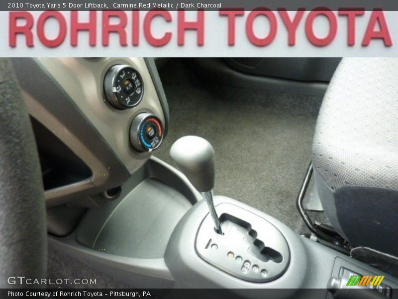 Carmine Red Metallic / Dark Charcoal 2010 Toyota Yaris 5 Door Liftback