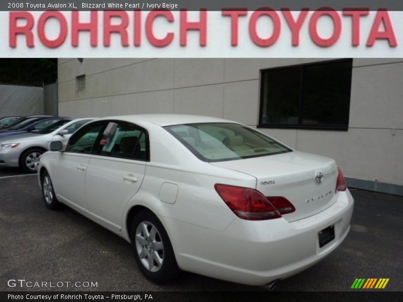 Blizzard White Pearl / Ivory Beige 2008 Toyota Avalon XL