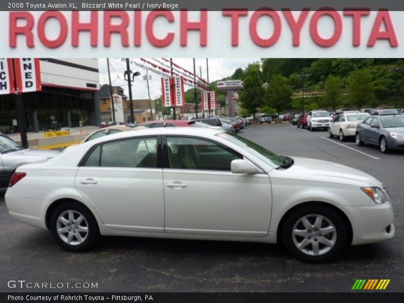 Blizzard White Pearl / Ivory Beige 2008 Toyota Avalon XL