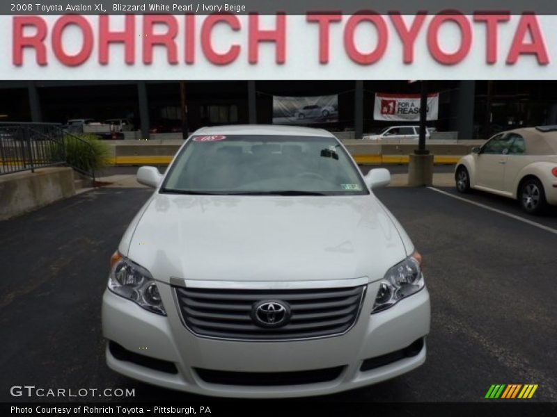 Blizzard White Pearl / Ivory Beige 2008 Toyota Avalon XL