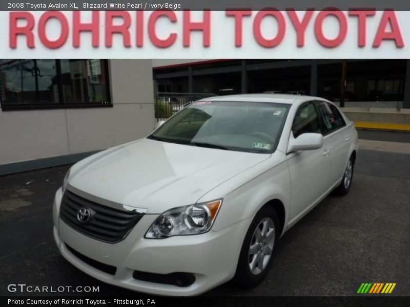 Blizzard White Pearl / Ivory Beige 2008 Toyota Avalon XL