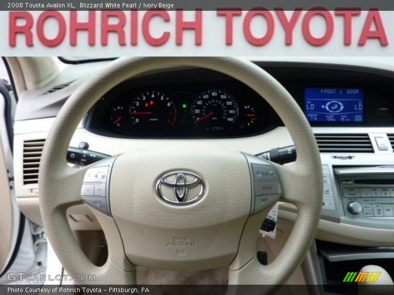 Blizzard White Pearl / Ivory Beige 2008 Toyota Avalon XL