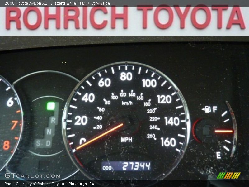 Blizzard White Pearl / Ivory Beige 2008 Toyota Avalon XL