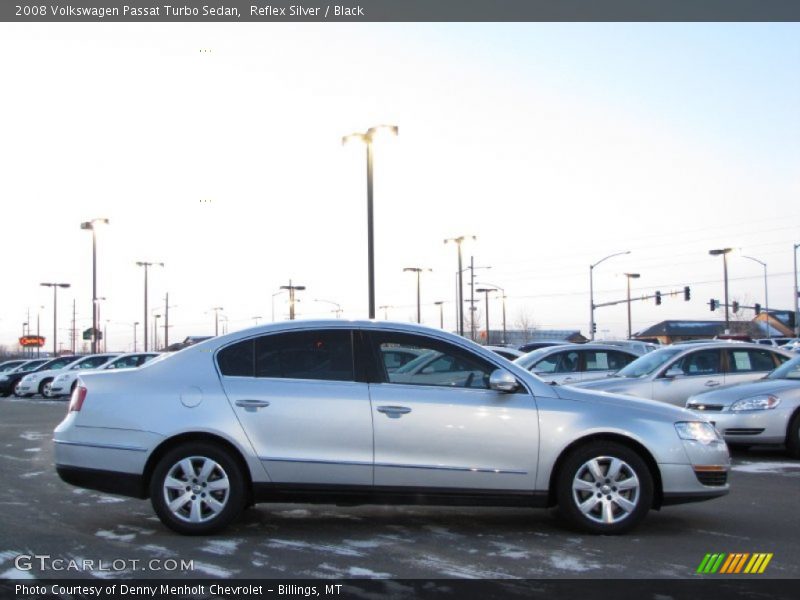 Reflex Silver / Black 2008 Volkswagen Passat Turbo Sedan