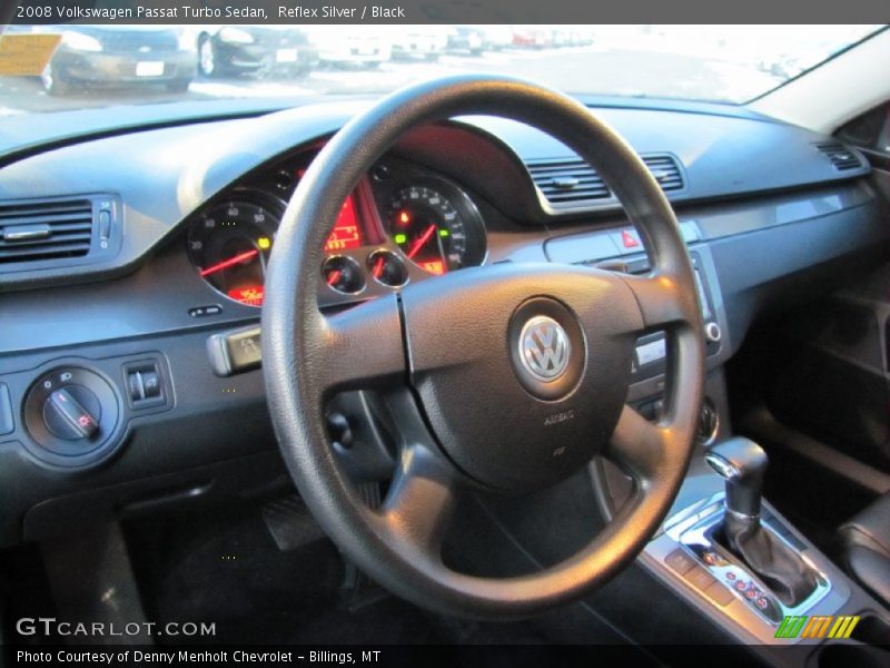 Reflex Silver / Black 2008 Volkswagen Passat Turbo Sedan