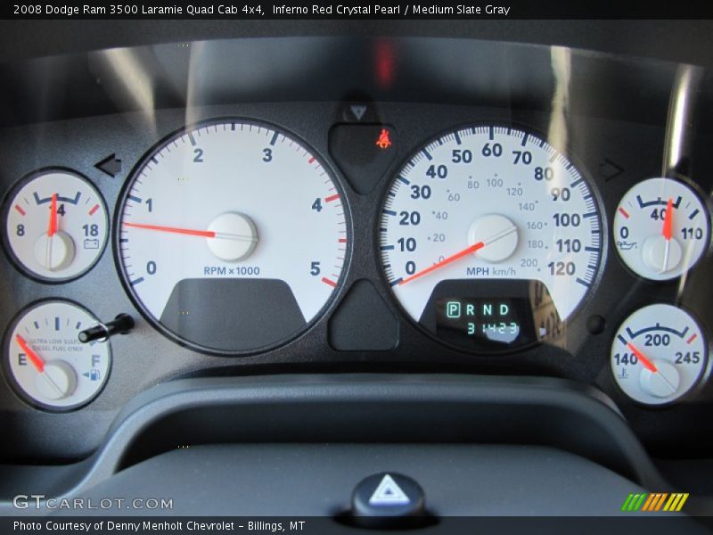  2008 Ram 3500 Laramie Quad Cab 4x4 Laramie Quad Cab 4x4 Gauges