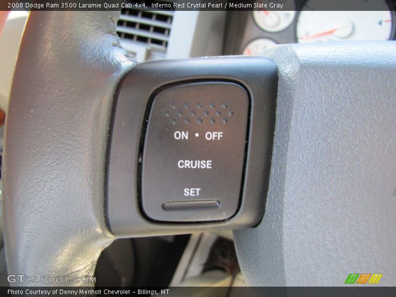 Inferno Red Crystal Pearl / Medium Slate Gray 2008 Dodge Ram 3500 Laramie Quad Cab 4x4