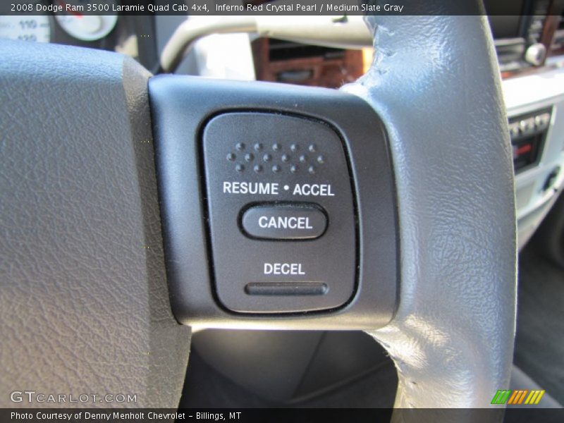 Inferno Red Crystal Pearl / Medium Slate Gray 2008 Dodge Ram 3500 Laramie Quad Cab 4x4
