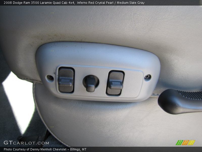 Inferno Red Crystal Pearl / Medium Slate Gray 2008 Dodge Ram 3500 Laramie Quad Cab 4x4