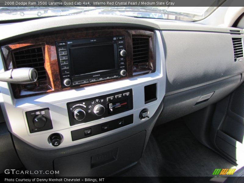 Inferno Red Crystal Pearl / Medium Slate Gray 2008 Dodge Ram 3500 Laramie Quad Cab 4x4