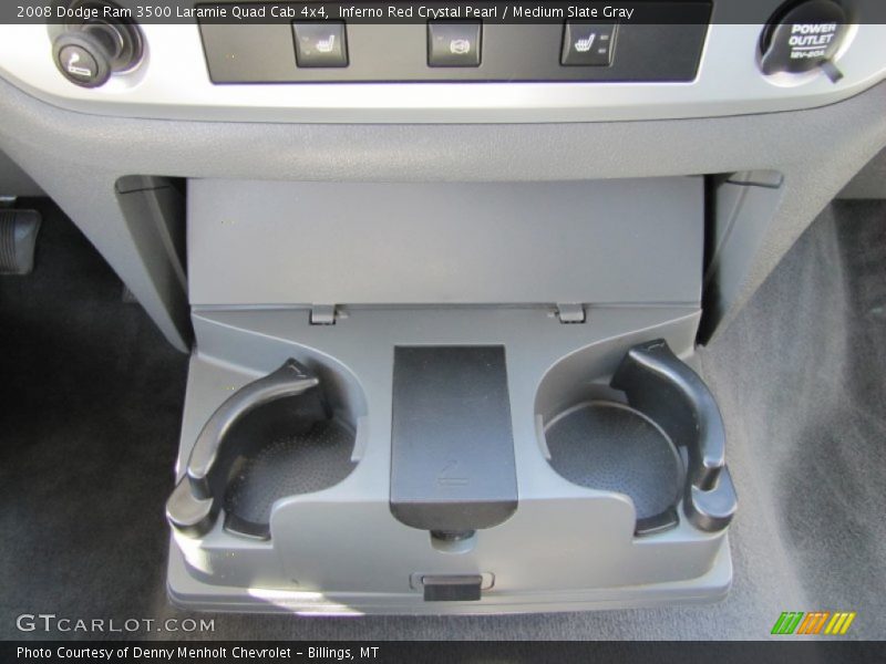 Inferno Red Crystal Pearl / Medium Slate Gray 2008 Dodge Ram 3500 Laramie Quad Cab 4x4