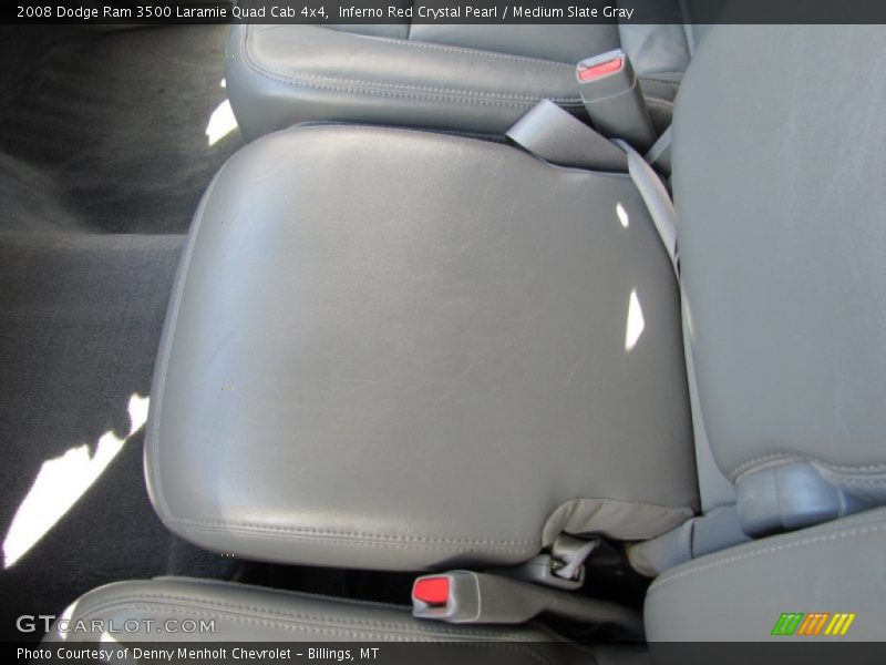 Inferno Red Crystal Pearl / Medium Slate Gray 2008 Dodge Ram 3500 Laramie Quad Cab 4x4
