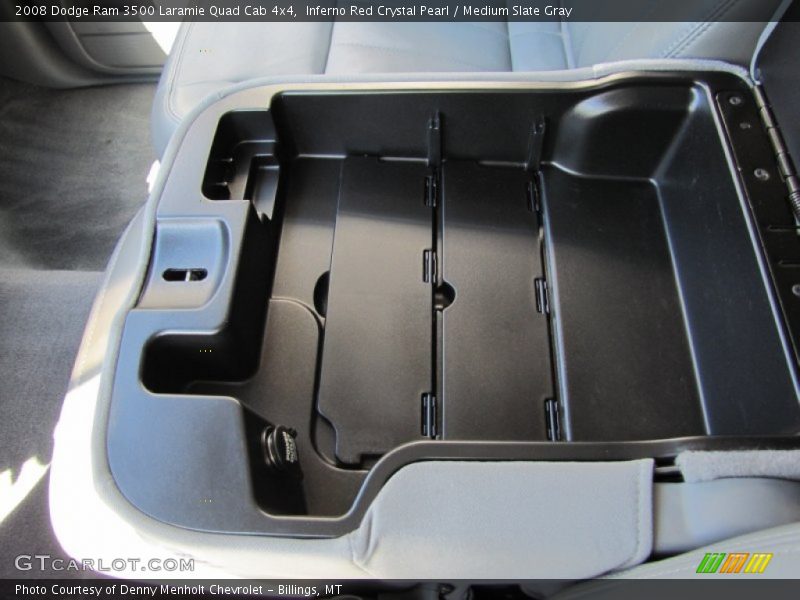 Inferno Red Crystal Pearl / Medium Slate Gray 2008 Dodge Ram 3500 Laramie Quad Cab 4x4